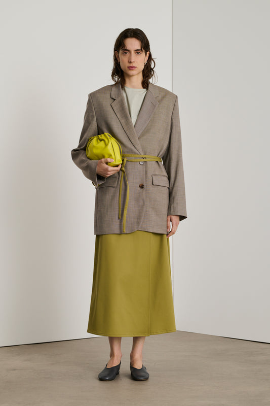 Sac Suzette - Jaune Néon - Cuir - Femme