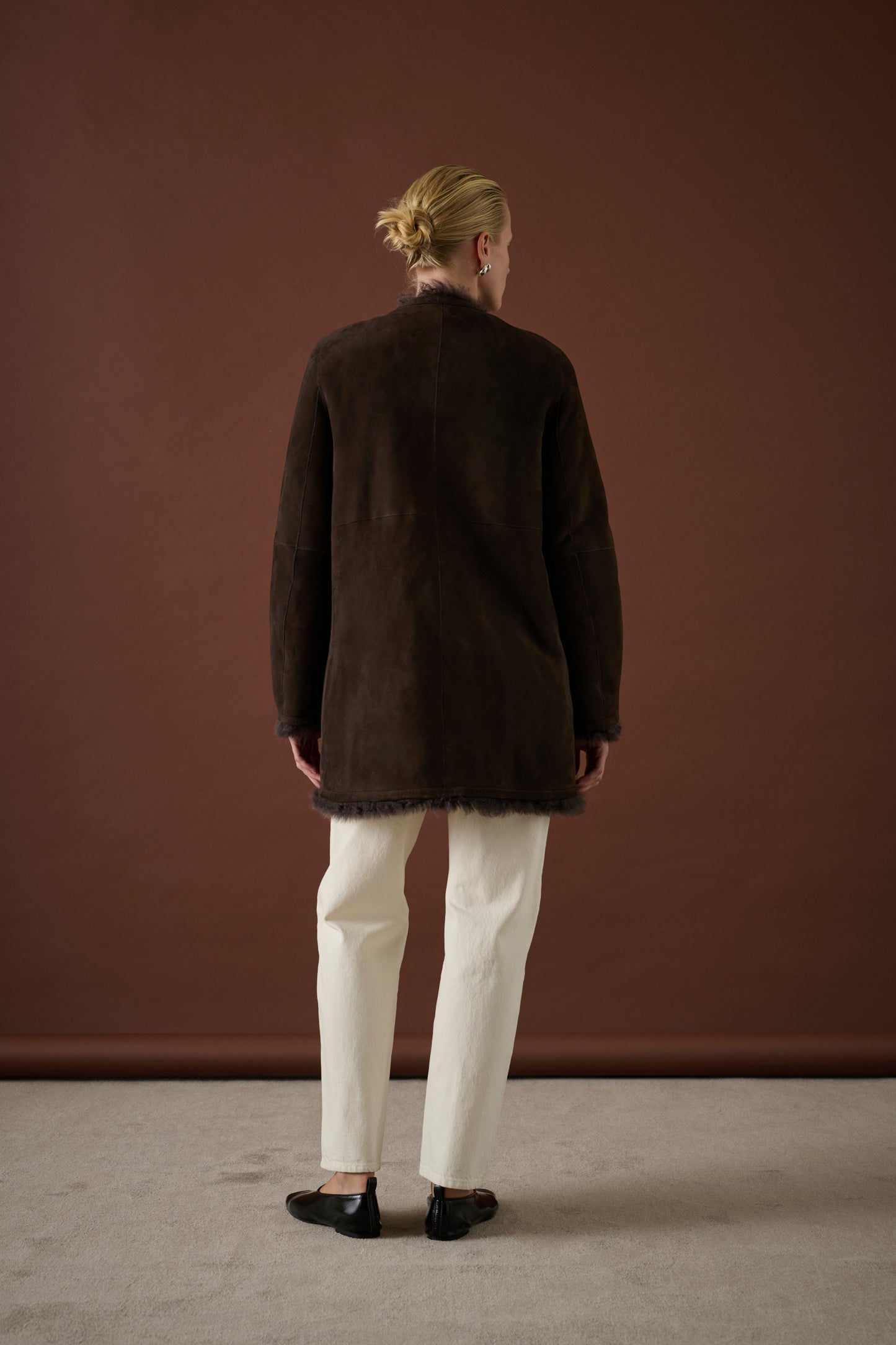 Manteau Sven - Marron Foncé - Cuir - Femme