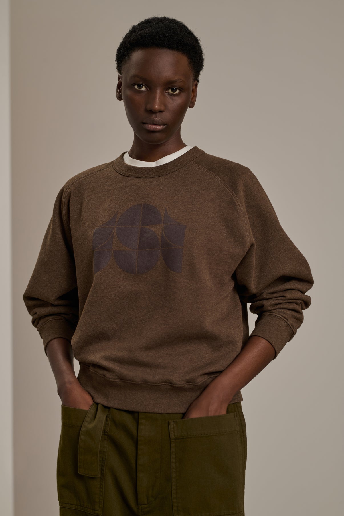 THIBAULT BROWN SWEATSHIRT vue 1