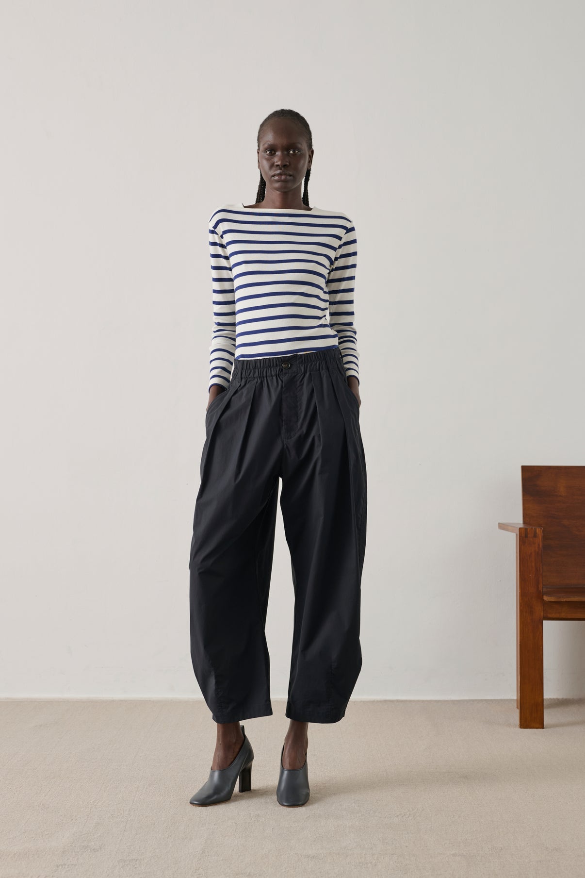 Tee-Shirt Katy - Blanc/Bleu - Coton - Femme vue 4